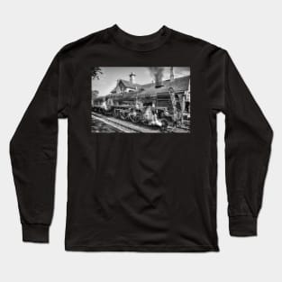 46100 LMS Royal Scot - Black and White Long Sleeve T-Shirt